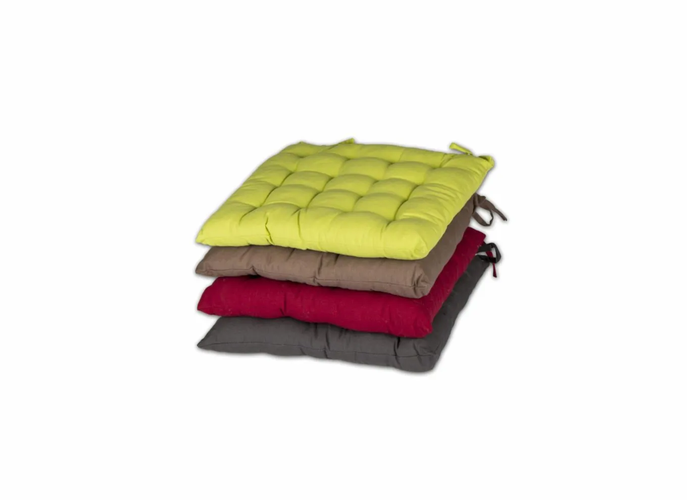 Stoelkussens & -Hoezen|Stoelkussens & -Hoezen|Stoelkussen 38x38cm - katoen - grijs