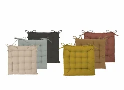 Stoelkussen 38x38cm - linnen - bruin- Stoelkussens & -Hoezen|Stoelkussens & -Hoezen