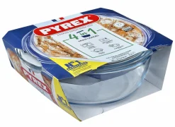 Stoofpotten|Stoofpot Pyrex 4 in 1 33x27x11cm - borosilicaatglas - transparant