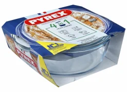 Stoofpotten|Stoofpot Pyrex 4 in 1 33x27x11cm - borosilicaatglas - transparant
