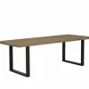 Keukentafels|Eettafels|Tafel Aquilano 240x110cm - acacia massief - bruin