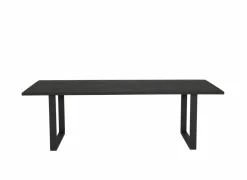 Tafel Aquilano 240x110cm - acacia massief & metaal - zwart- Keukentafels|Eettafels