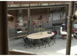 Tafel Ark  250x128cm - eik massief - naturel- Eettafels