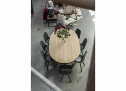 Tafel Ark  250x128cm - eik massief - naturel- Eettafels