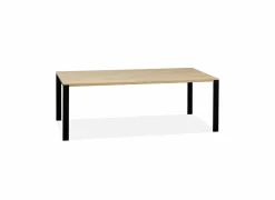 Eettafels|Tafel Bridge 220x100cm - lamulux - fresh oak & old piano