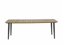 Tafel Brisk 220x100cm - teak massief & aluminium  - naturel- Keukentafels|Eettafels