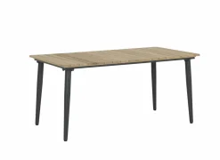 Tafel Brisk 160x90cm - teak massief & aluminium - naturel- Keukentafels|Eettafels