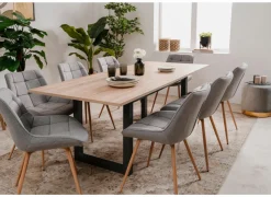 Keukentafels|Eettafels|Tafel Denver 160/200x90cm - decor - sonoma eik