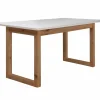 Eettafels|Tafel Denver 160/200x90cm - decor - wit & artisanale eik