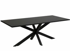 Keukentafels|Eettafels|Tafel Faro 170x95cm - melamine - structuur zwart