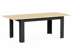 Eettafels|Tafel Kent 155/205x90cm - decor - chêne de fil & sidewalk