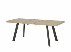 Keukentafels|Eettafels|Tafel Log 159/198x84,5cm - melamine - bruin