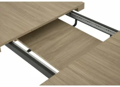 Keukentafels|Eettafels|Tafel Log 159/198x84,5cm - melamine - bruin