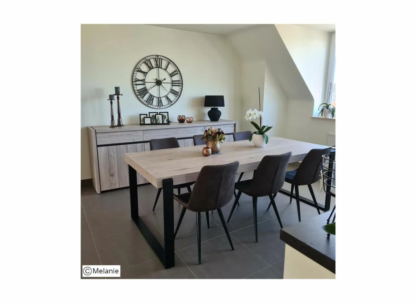 Eettafels|Tafel Lucca 226x103cm - decor - millenium eik & lichtgrijs