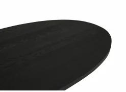 Tafel Mauri 250x128cm - eik massief - zwart- Keukentafels|Eettafels