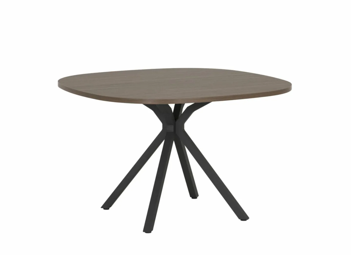 Perfecta Tafel Onyx 120x120cm - HPL - walnoot- Keukentafels|Eettafels