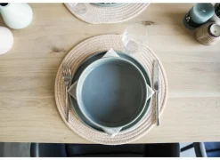 Eettafels|Tafel Palacio 140x140cm - eik massief - naturel