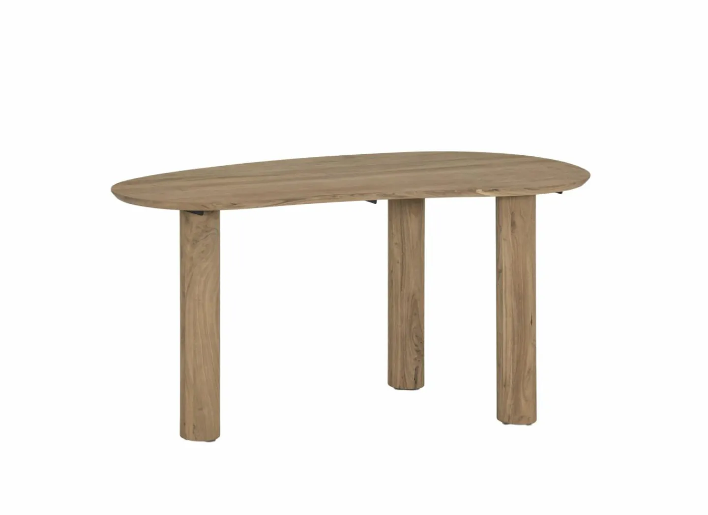 Tafel Perla 150x80x75cm - acacia massief - naturel- Woonkamer Bureau|Kantoorbureau