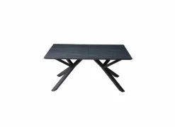 Tafel Rhine 160/220x90cm - melamine - zwart- Eettafels