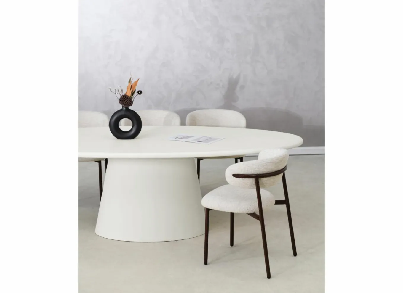 Eettafels|Tafel TF2402 240x120cm - cementex - wit