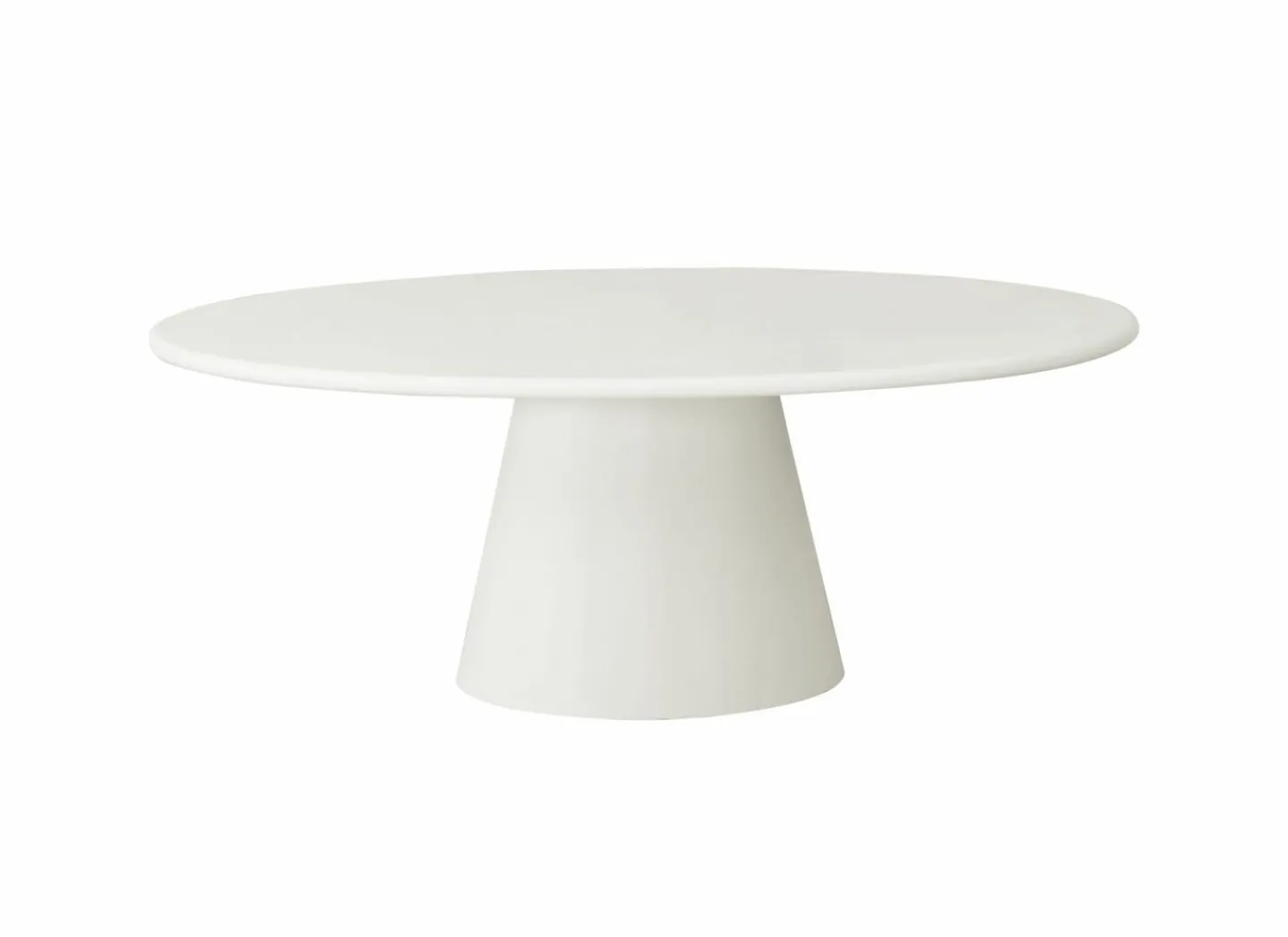 Tafel TF2402 200x110cm - cementex - wit- Eettafels