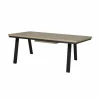 Keukentafels|Eettafels|Tafel Tibo 190/250x100cm - melamine - french oak
