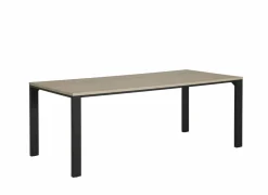 Eettafels|Tafel Tyler 200x100cm - melamine - urban oak