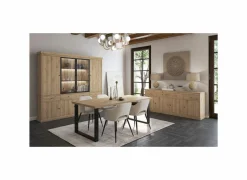 Tafel Valencia 180x98cm - melamine - lichte eik- Eettafels