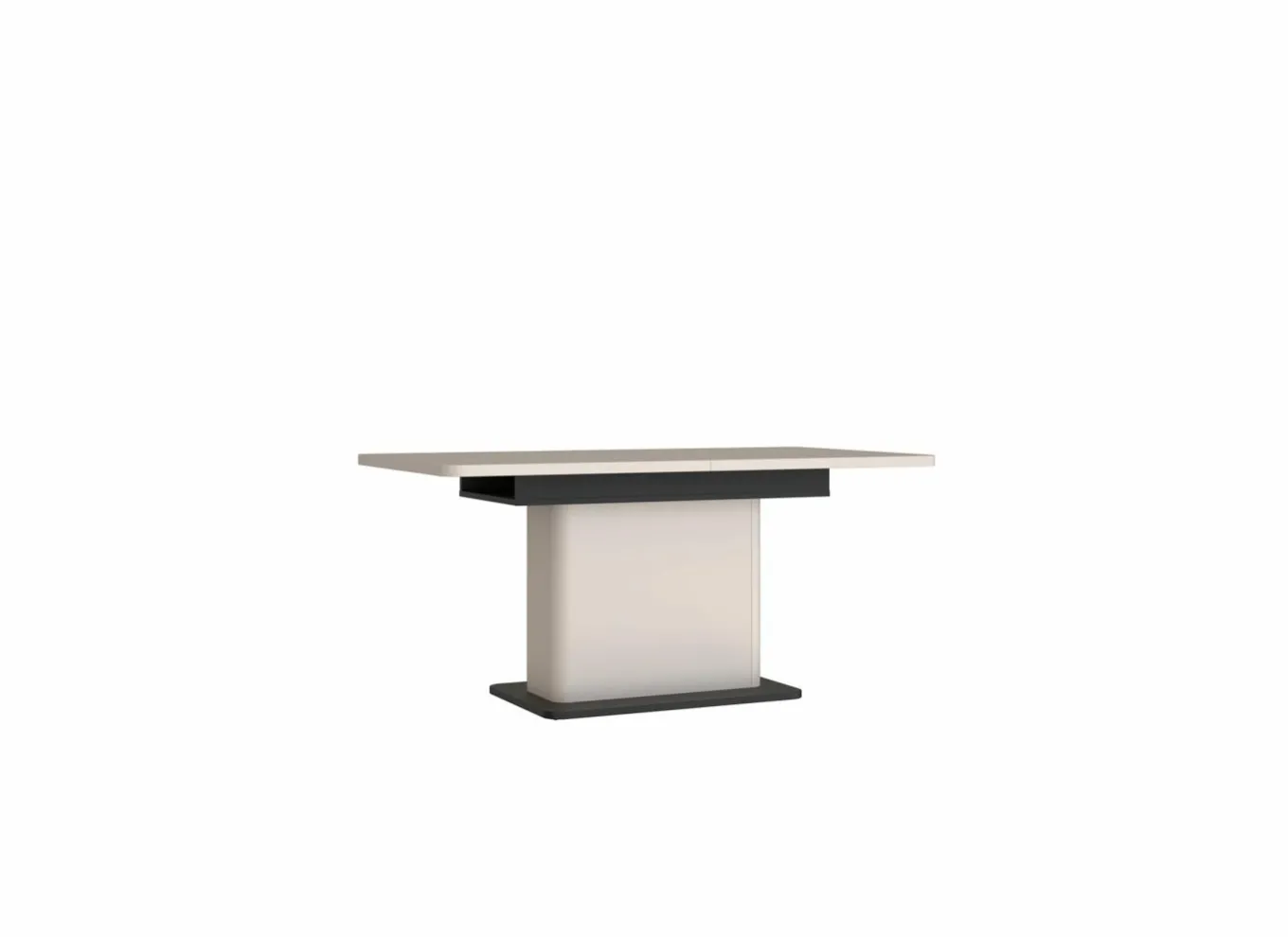 Keukentafels|Eettafels|Tafel Vodol 160/200x90cm - decor - zand & zwart