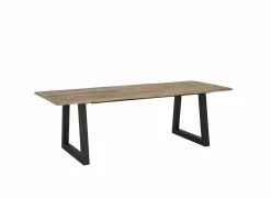 Tafel Woodshed 240x100cm - sheesham massief - naturel- Eettafels