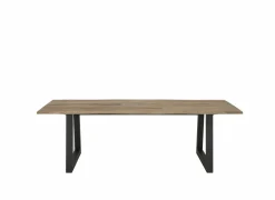 Tafel Woodshed 240x100cm - sheesham massief - naturel- Eettafels