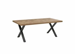 Tafel 200x100cm - decor - bruin & zwart- Eettafels