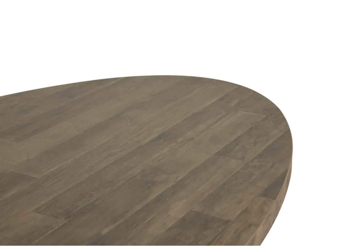 Tafel 260x130cm - decor - old teak & matt black- Eettafels