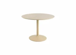 Eettafels|Tafel Ø110xH74CM - MDF/metaal - beige