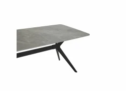 Keukentafels|Eettafels|Tafel Zins 160x90cm - metaal - glossy Italian grey