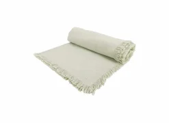 Cosy & Trendy Tafellakens|Tafelkleed Franjes 350x140cm - katoen - groen