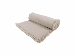 Cosy & Trendy Tafellakens|Tafelkleed Franjes 140x250cm- katoen - grijs