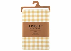 Tiseco Tafelkleed Gingham 150x300cm - katoen - geel- Tafellakens
