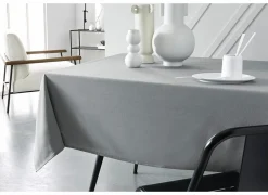 Tafelkleed Teflon 150x250cm - katoen - grijs- Tafellakens