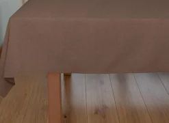 Tafelkleed WOW Essence Sable  150x300cm - katoen & linnen - bruin- Tafellakens