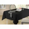 Tafelkleed 50x150cm - polyester & katoen - zwart- Tafellakens