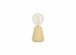 Tafellamp ASBY E27 H10cm hout beige- Tafellampen