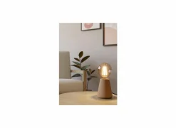 Tafellamp ASBY E27 H10cm hout beige- Tafellampen