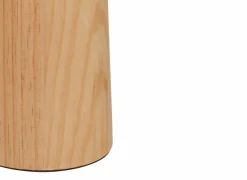 Tafellamp Champignon Pola H35cm E27 - hevea & staal - wit & naturel- Tafellampen