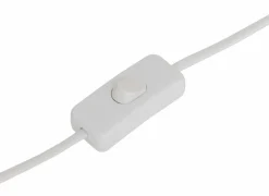 Tafellamp Champignon Pola H35cm E27 - hevea & staal - wit & naturel- Tafellampen