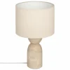 Tafellampen|Tafellamp Erin H47,5cm E27 - travertijn - beige