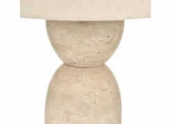 Tafellampen|Tafellamp Erin H47,5cm E27 - travertijn - beige