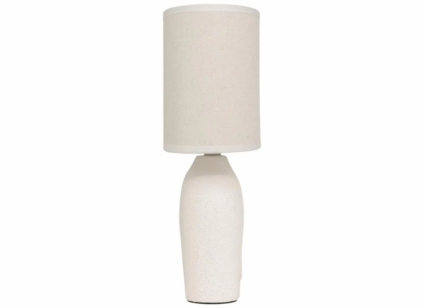 Tafellamp Gaby H31,5cm E14 - stoneware - wit- Tafellampen