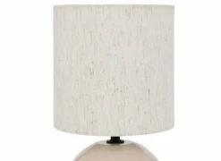 Tafellampen|Tafellamp Gaia Ø15,2xH28cm E14 - stoneware - beige