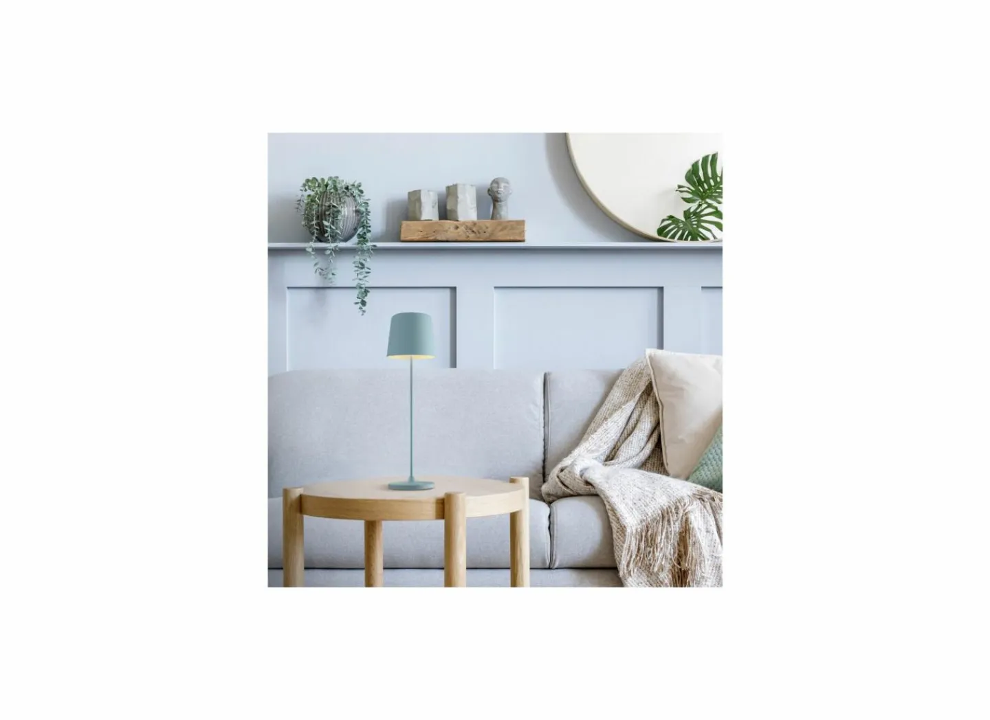 Brilliant Tafellamp Kaami H37cm noords blauw- Tuindecoratie|Tafellampen